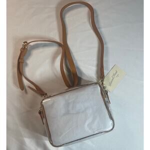 Universal Thread Good Co. Clear crossbody with tan trim-NWT